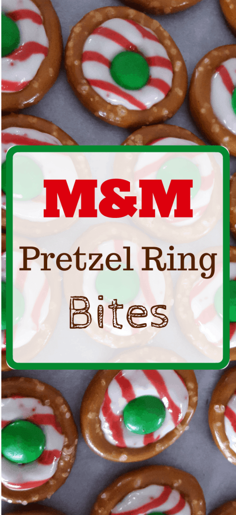 pin image "M&M Pretzel Ring Bites