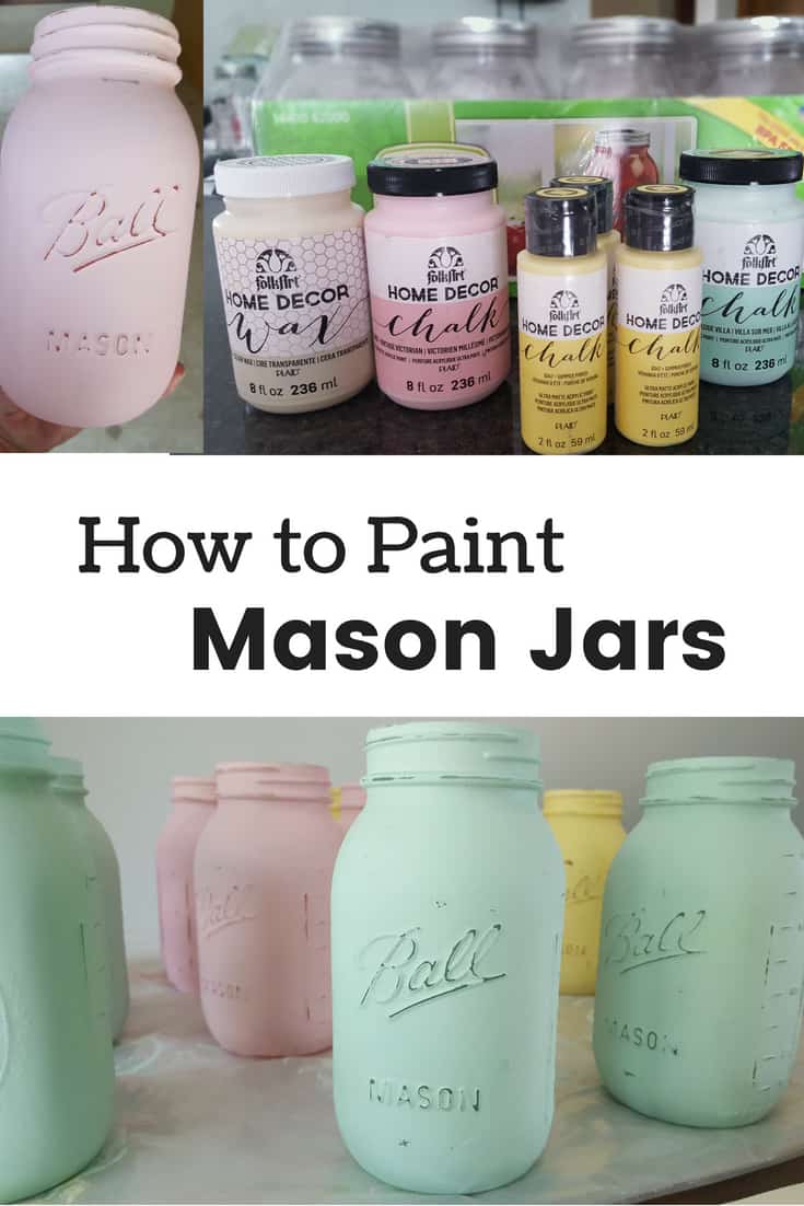 pin image "How to Paint Mason Jars" 