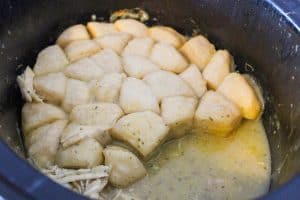 chicken and dumplings in a slow cooker